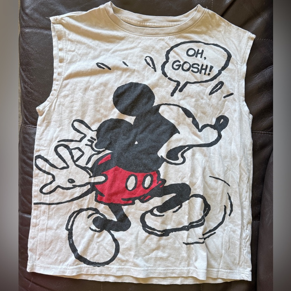 Disney Tank Top with Mickey Mouse - Gray and Red